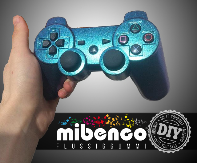 PS Controller mit Sparkling Ocean foliert